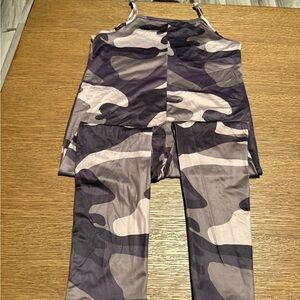 Camo Print Tank and Leggings Set